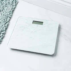 KSP Verra Glass 'Marble' Digital Bathroom Scale (White)