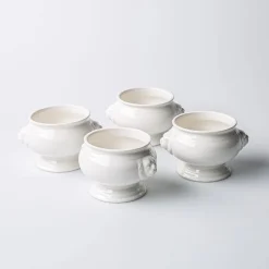 KSP Versailles Porcelain Onion Soup Bowl - Set of 4 (White)