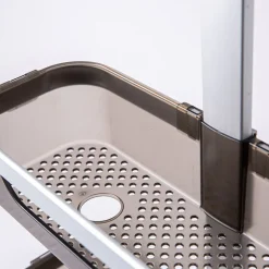KSP Versaslide Adjustable Shower Caddy 3-Tier (Aluminum/Smoke)