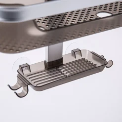 KSP Versaslide Adjustable Shower Caddy 3-Tier (Aluminum/Smoke)