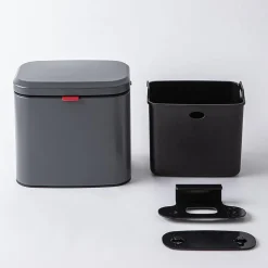 KSP Vesper Compost Bin with Hanging Hook (Matte Grey)