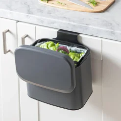 KSP Vesper Compost Bin with Hanging Hook (Matte Grey)