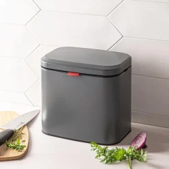 KSP Vesper Compost Bin with Hanging Hook (Matte Grey)