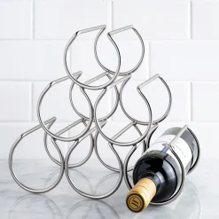 KSP Vina Wine Rack 6-Bottle (Matte Nickel)