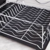 KSP Wave Dish Rack with Tray (Chrome/Black)