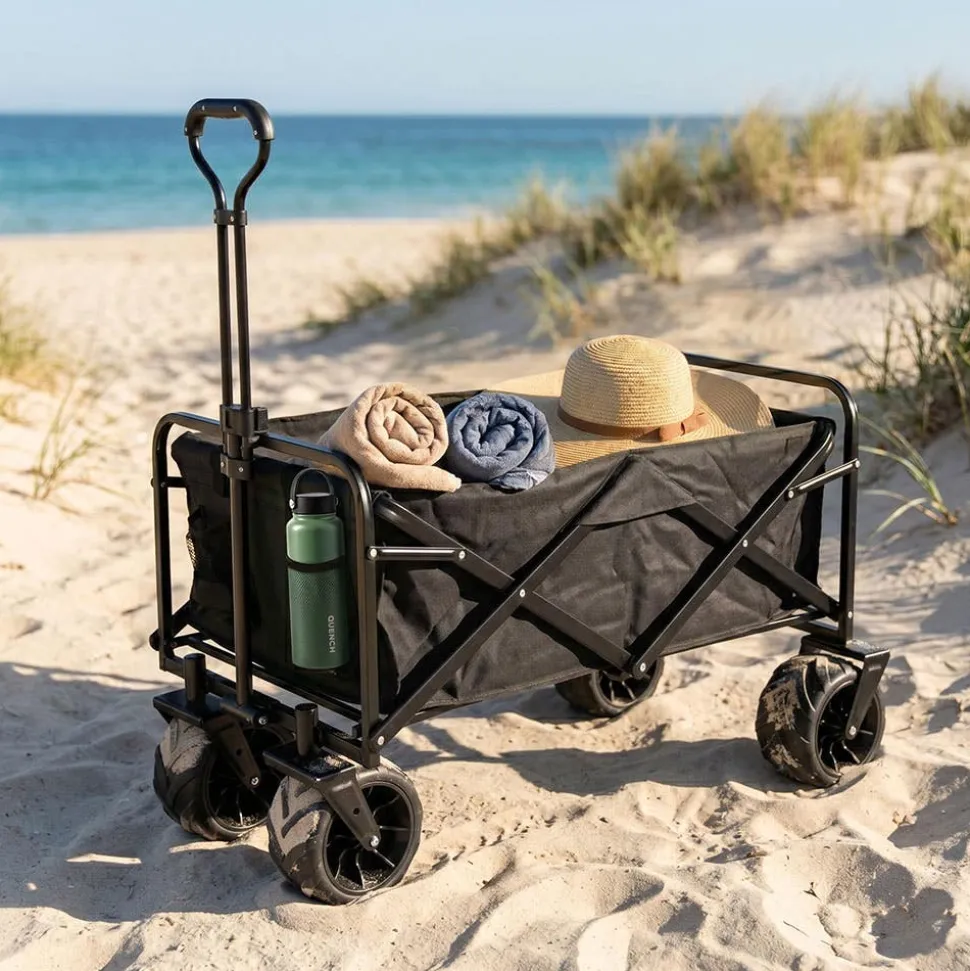 KSP Wheels 'Solid' Collapsible Wagon (Black)