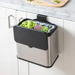 KSP Zephyr 'Fingerprint-Proof' Compost Bin w/Hook (5L)