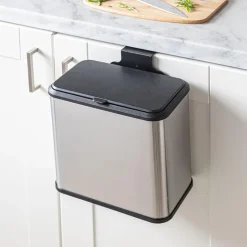 KSP Zephyr 'Fingerprint-Proof' Compost Bin w/Hook (5L)