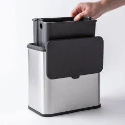 KSP Zephyr 'Fingerprint-Proof' Compost Bin w/Hook (5L)