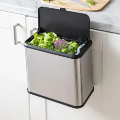 KSP Zephyr 'Fingerprint-Proof' Compost Bin w/Hook (5L)