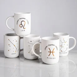 KSP Zodiac 'Aries' Porcelain Mug (White)