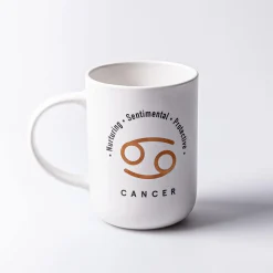 KSP Zodiac 'Cancer' Porcelain Mug (White)