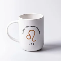 KSP Zodiac 'Leo' Porcelain Mug (White)