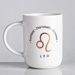 KSP Zodiac 'Leo' Porcelain Mug (White)