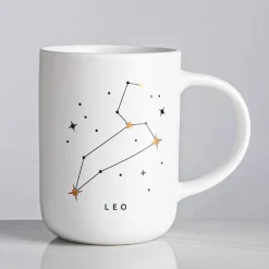 KSP Zodiac 'Leo' Porcelain Mug (White)