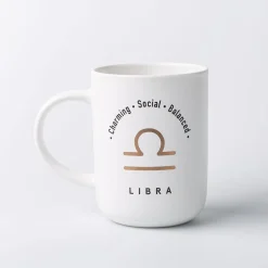KSP Zodiac 'Libra' Porcelain Mug 16oz. (White)