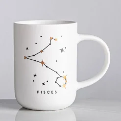 KSP Zodiac 'Pisces' Porcelain Mug (White)