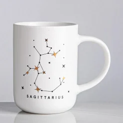 KSP Zodiac 'Sagittarius' Porcelain Mug (White)