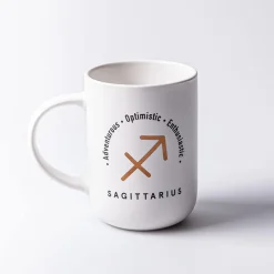 KSP Zodiac 'Sagittarius' Porcelain Mug (White)