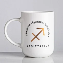 KSP Zodiac 'Sagittarius' Porcelain Mug (White)