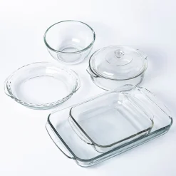 Libbey Baker's Basics Glass Bakeware Combo - Set of 6 (Clear)