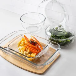 Libbey Baker's Basics Glass Bakeware Combo - Set of 6 (Clear)