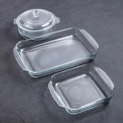 Libbey Baker's Basics Glass Bakeware Combo - Set of 4 (Clear)