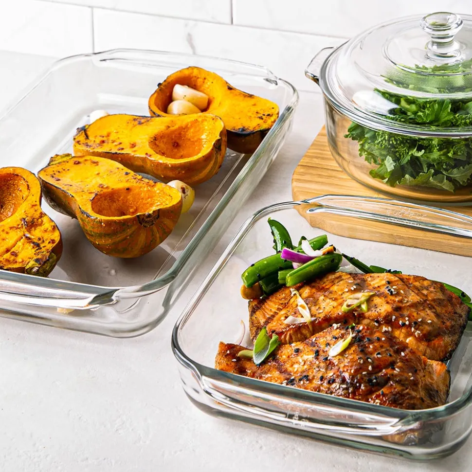 Libbey Baker's Basics Glass Bakeware Combo - Set of 4 (Clear)