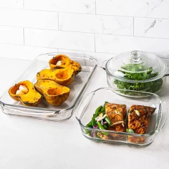 Libbey Baker's Basics Glass Bakeware Combo - Set of 4 (Clear)