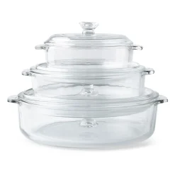 Libbey Baker's Basics Glass Casserole Combo - Set of 6 (Clear)