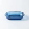 Libbey Baker's Basics Glass Square Baker 1.7 L (Azul Denim Blue)