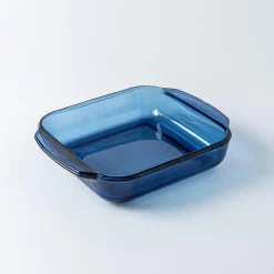 Libbey Baker's Basics Glass Square Baker 1.7 L (Azul Denim Blue)
