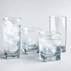 Libbey Bristol Drinking Glass Combo - Set of 16 (Clear)