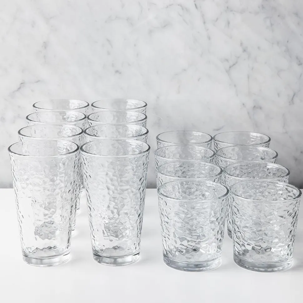 Libbey Tumbler & Rocks 'Frost' Combo - Set of 16 (Clear)
