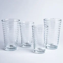 Libbey Tumbler & Rocks 'Hoops' Combo - Set of 16 (Clear)