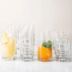Libbey Tumbler & Rocks 'Impressions' Combo - Set of 16 (Clear)