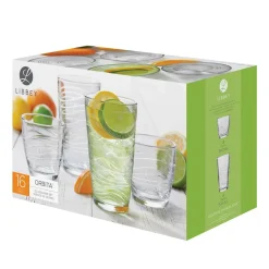 Libbey Tumbler & Rocks 'Orbita' Combo - Set of 16 (Clear)