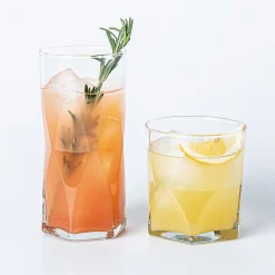 Libbey Tumbler & Rocks 'Rhombus' Combo - Set of 16 (Clear)