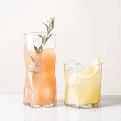 Libbey Tumbler & Rocks 'Rhombus' Combo - Set of 16 (Clear)