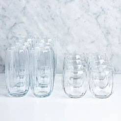 Libbey Tumbler & Rocks 'Samba' Combo - Set of 16 (Clear)