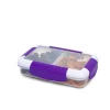 Locksy Click 'N' Go Divided 370ml Snack Container (Purple)
