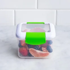 Locksy Click 'N' Go 440ml Snack Container (Green)