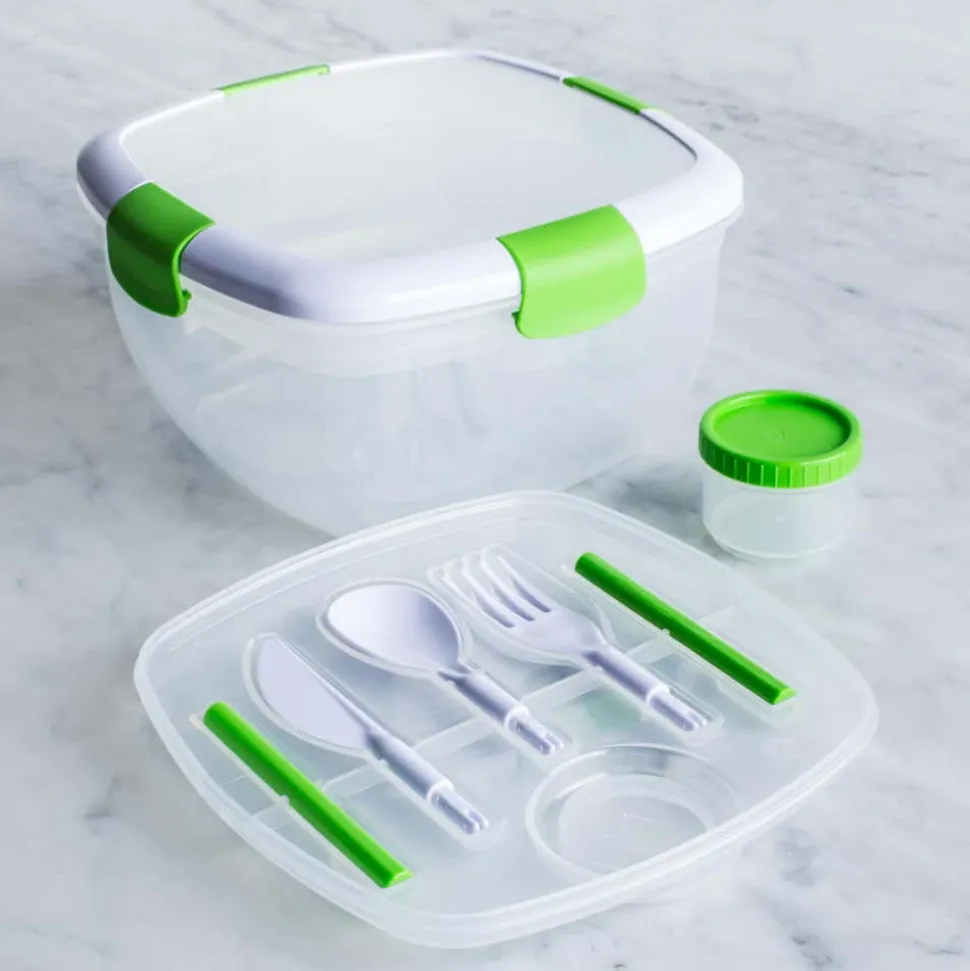 Locksy Click 'N' Go Salad Container (Green)