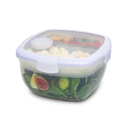 Locksy Click 'N' Go Salad Container (White)