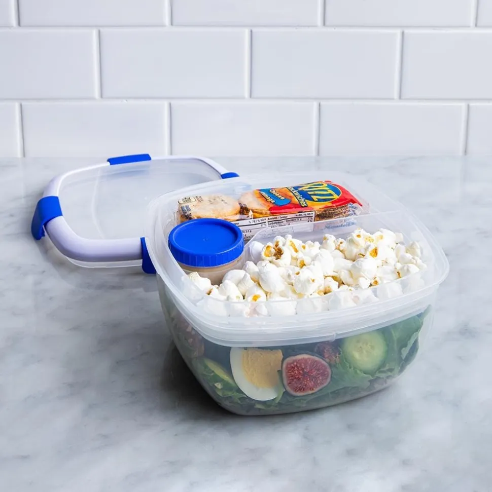 Locksy Click 'N' Go Salad Container (Blue)