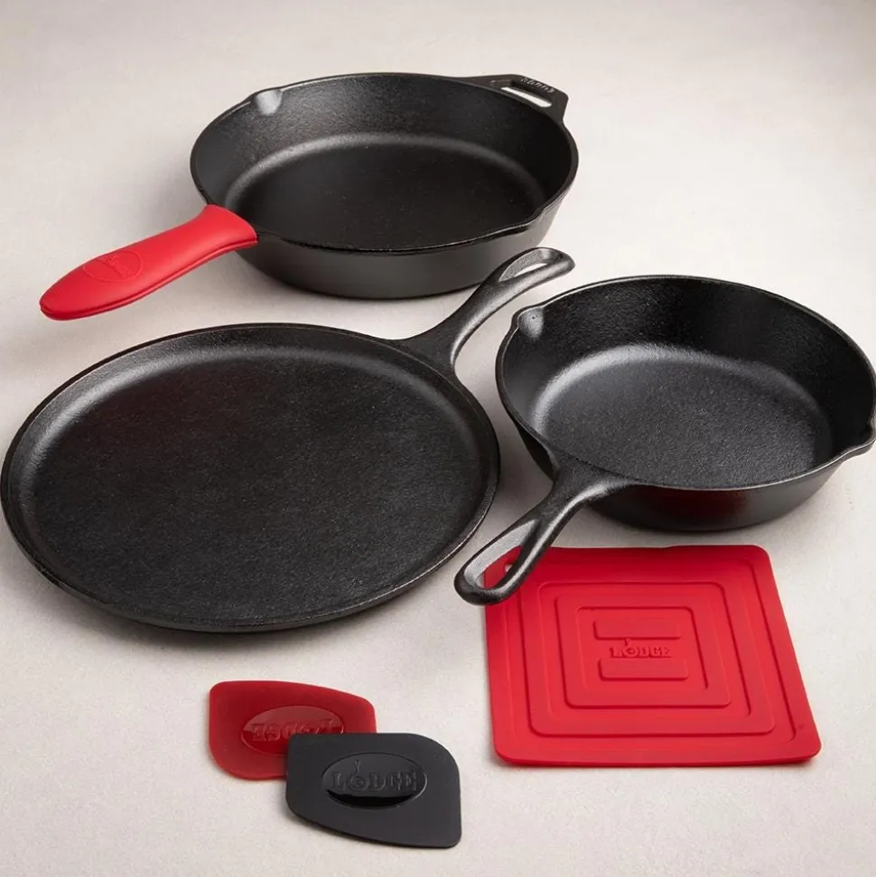 Lodge Essential Frypan-Skillet - Set of 6 (Black)