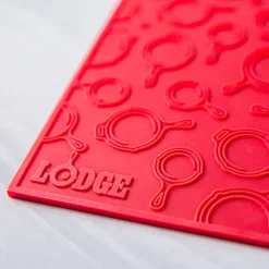 Lodge Kitchen Gear Silicone Trivet 7"x7" (Red)