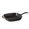 Lodge Logic 10.5" Square Ribbed Grill Pan (Black)