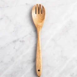 Luciano Gourmet Cooking Wooden Spooned Fork (Natural)