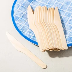 Luciano Natural Eco-Friendly Woodenware 'Knife' Birchwood Flatware